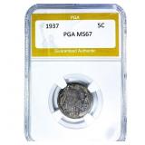 1937 Buffalo Nickel PGA MS67