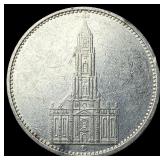 1935D Germany Silver 5 Reichsmark