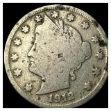 1912-S Liberty Head Nickel NICELY CIRCULATED