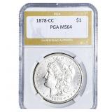 1878-CC Morgan Silver Dollar PGA MS64