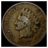1867 Indian Head Cent LIGHTLY CIRCULATED