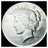 1923 Silver Peace Dollar CHOICE AU