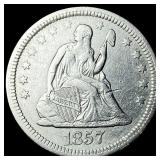 1857 Seated Liberty Quarter HIGH GRADE