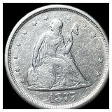 1875-S Seated Liberty Twenty Cents CLOSELY  UNCIR