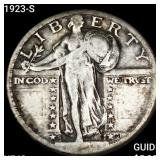 1923-S Standing Liberty Quarter NEARLY UNC