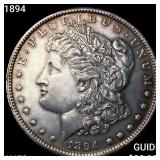 1894 Morgan Silver Dollar CHOICE AU+