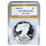 2006-W Silver Eagle PGA PR69 DCAM