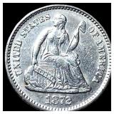 1872 Silver Seated Liberty Half Dime CHOICE  BU