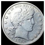 1915 Silver Barber Half Dollar CHOICE AU