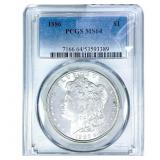 1886 Morgan Silver Dollar PCGS MS64