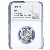 1953 Jefferson Nickel NGC PF67