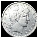 1899 Silver Barber Half Dollar UNCIRCULATED