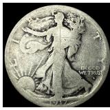 1917-D Silver Walking Liberty Half Dollar LIGHTLY