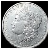 1878 Silver Morgan Dollar CLOSELY  UNCIRCULATED