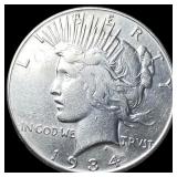 1934-S Peace Silver Dollar CLOSELY  UNCIRCULATED