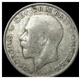 1922 G. Britain Silver Half Crown  UNCIRCULATED
