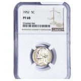 1952 Jefferson Nickel NGC PF68