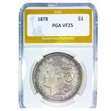 1878 Morgan Silver Dollar PGA VF25