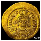 Byzantine Maurice Tiberius 578-602 Gold Solidus