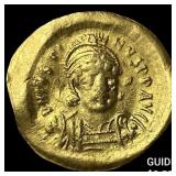 Byzantine Empire Justin II 565-578AD Gold Solidus