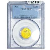 1915 $2.50 Gold Quarter Eagle PCGS MS64