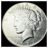 1927-S Silver Peace Dollar CHOICE AU