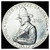 1920-D Silver Pilgrim Tercentenary Half Dollar UNC