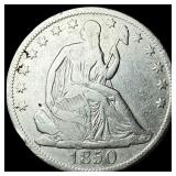 1850-O Silver Half Dollar LIGHTLY CIRCULATED