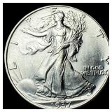 1937 Walking Liberty Half Dollar CLOSELY UNCIRCULA