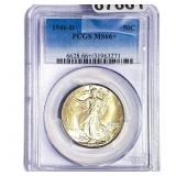 1946-D Walking Liberty Half Dollar PCGS MS66+