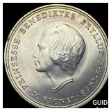 1968 Denmark Silver 10 Kroner