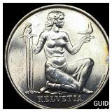 1936-S Switzerland Silver 5 Francs