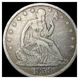 1858-O Silver Seated Liberty Half Dollar  ABOUT U