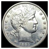 1894-O Silver Barber Half Dollar CHOICE BU
