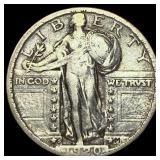 1920-S Silver Standing Liberty Quarter  LIGHTLY C