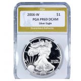2006-W Silver Eagle PGA PR69 DCAM