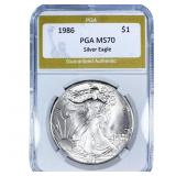 1986 Silver Eagle PGA MS70