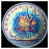 1873 Arrows Seated Liberty Half Dollar CLOSELY UNC