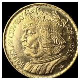 1925 Poland Gold 10 Zlotych .0933oz  UNCIRCULATED