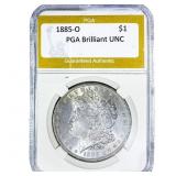 1885-O Morgan Silver Dollar PGA Brilliant UNC