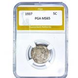 1937 Buffalo Nickel PGA MS65