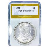 1887 Morgan Silver Dollar PGA Brilliant UNC