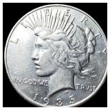 1935-S Silver Peace Dollar CHOICE AU