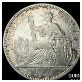 1907A French Indo-China .7813oz Silver Piastre
