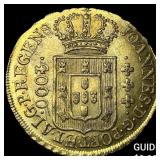 1819 Brazil Gold 4000 Reis