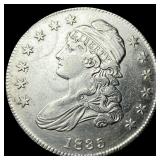 1835 Silver Capped Bust Half Dollar CLOSELY UNCIRC