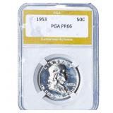1953 Franklin Half Dollar PGA PR66