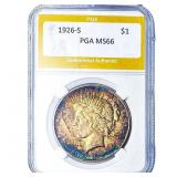 1926-S Silver Peace Dollar PGA MS66
