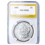 1882 Morgan Silver Dollar PGA MS66