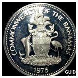 1975 Bahamas Silver 2 Dollars